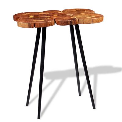 vidaXL Log Bar Table Solid Acacia Wood 90x60x110 cm