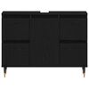vidaXL Bathroom Sink Cabinet Black Oak 80 x 33 x 60 cm Engineered Wood