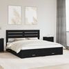 vidaXL Bed Frame with Drawer with Headboard Manual Engineered Wood