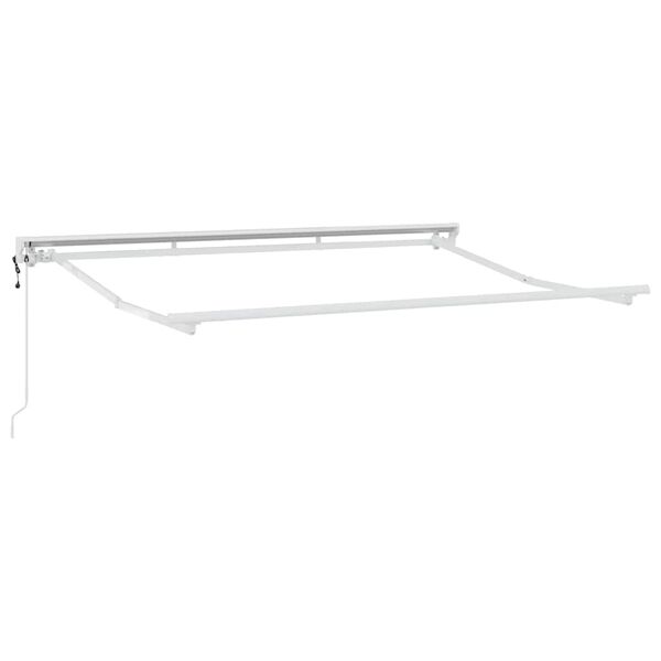 vidaXL Awning Frame White 3 x 2 m Powder-coated steel and aluminium