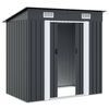 vidaXL Garden Shed Anthracite Steel