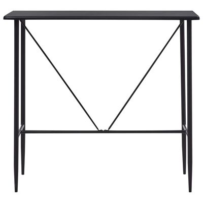 vidaXL Bar Table Black 120x60x110 cm MDF