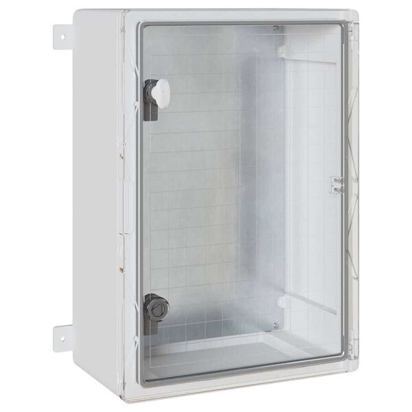 vidaXL Control Cabinet Grey 35 x 19.5 x 50 cm ABS Plastic