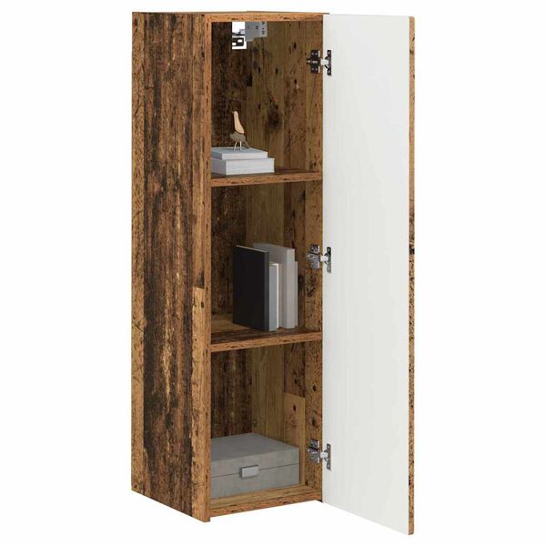 vidaXL TV Wall Cabinet 2 pcs Old Wood 30 x 31 x 100 cm Engineered Wood