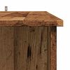 vidaXL Bar Table with Shelf Old Wood 102x50x103.5 cm Engineered Wood
