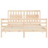 vidaXL Bed Frame without Mattress King Size Solid Wood