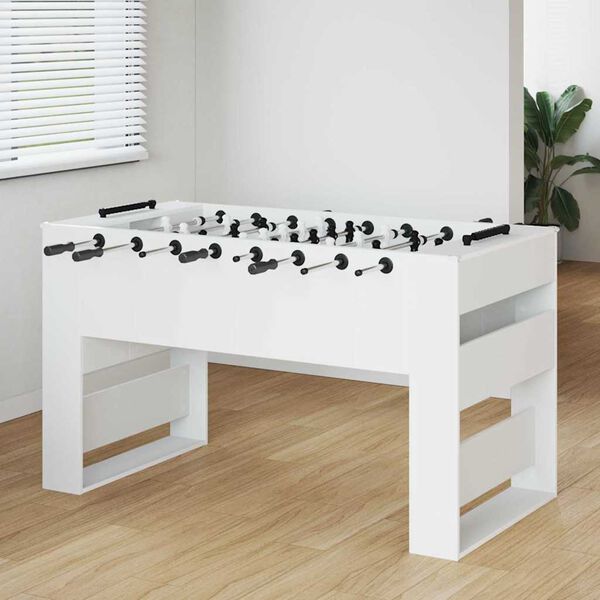 vidaXL Football Table 2 pcs White 146.5 x 74 x 85 cm Engineered Wood