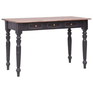 vidaXL Desk | Old brown | Solid mahogany wood | Medium | Desk | Rectangular