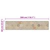 vidaXL Kitchen Rug Washable Hexagon Pastel 60x300 cm Velvet