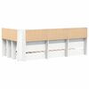 vidaXL Bookcase Bed with Headboard White 100 x 200 cm Engineered wood
