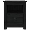 vidaXL Bedside Cabinets 2 pcs Black 40x35x49 cm Solid Wood Pine