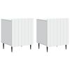 vidaXL Bedside Cabinet 2 pcs White 43 x 34.5 x 52 cm Engineered Wood