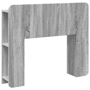vidaXL Headboard Cabinet with Storage Grey Sonoma Engineered Wood