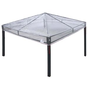 vidaXL Gazebo Cover Replacement Transparent 3 x 3 m PVC