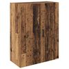 vidaXL Wall-Mounted Cabinet 2 pcs Old Wood 69.5 x 34 x 90 cm