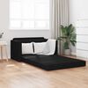 vidaXL 2-Seater Folding Sofa Bed Black 124 x 71 x 78 cm Fabric