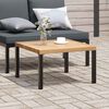 vidaXL Garden Coffee Table Black 65x65x40 cm Aluminium