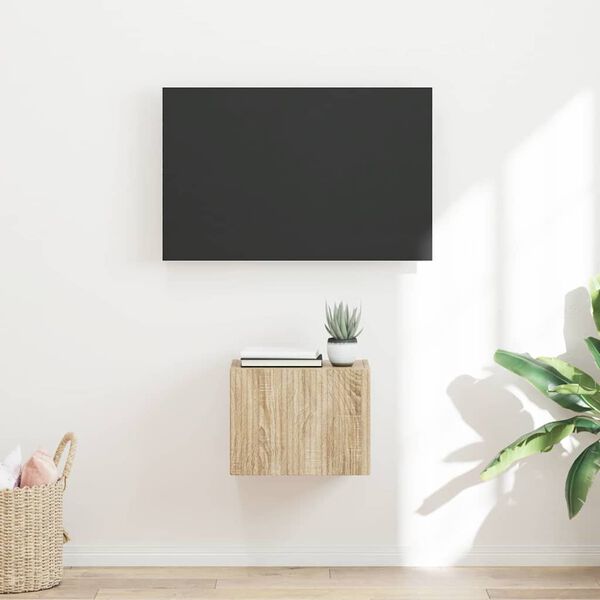 vidaXL TV Wall Cabinet Sonoma 39 x 31 x 29.5 cm Engineered Wood