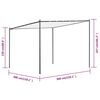 vidaXL Gazebo with Roof 3x3 m White 180 g/m&sup2;