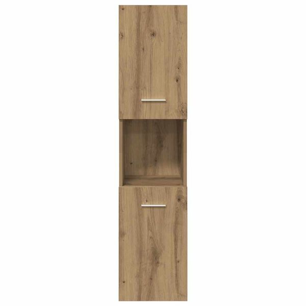 vidaXL Bathroom Hanging Cabinet Artisian Oak 30x30x130 cm Engineered Wood