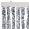 vidaXL Insect Curtain White and Grey 90x220 cm Chenille