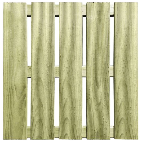 vidaXL 30 pcs Decking Tiles 50x50 cm Wood Green