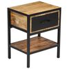 vidaXL Bedside Cabinet Solid Mango Wood 40x30x50 cm