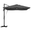 vidaXL Umbrella Anthracite 351 x 250 x 253 cm Polyester and Aluminium