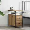 vidaXL Bedside Cabinet Artisan oak 30 x 60 x 60 cm Engineered wood