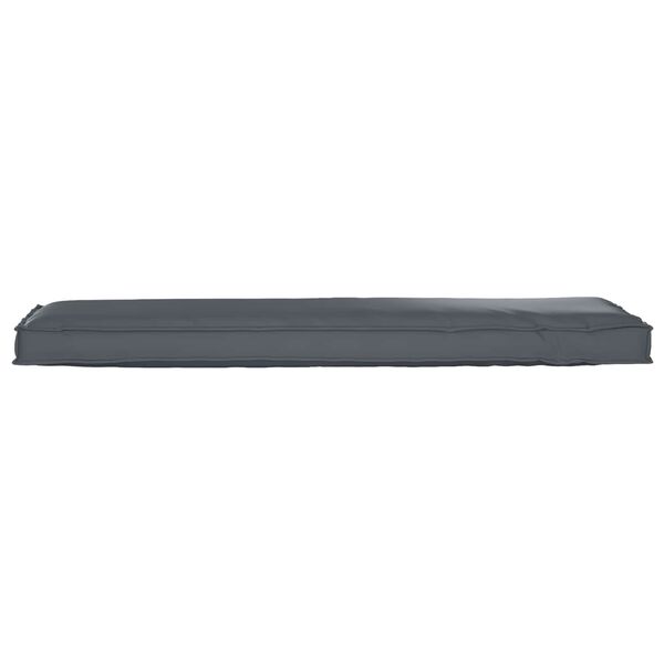 vidaXL Pallet Cushion for Bench Anthracite 140 x 40 x 8 cm
