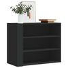 vidaXL Wall Cabinet Black 75x35x60 cm Engineered Wood