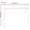 vidaXL Console Table Smoked Oak 105x30x80 cm Engineered Wood