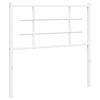 vidaXL Metal Headboard White 100 cm