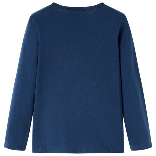 Kids' T-shirt with Long Sleeves Navy Blue 116