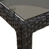 vidaXL Garden Dining Table Black 150 x 90 x 75 cm Poly rattan