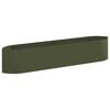 vidaXL Raised Garden Bed Olive Green 220 x 40x 40 cm Steel