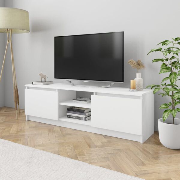 vidaXL TV Cabinet White 120x30x35.5 cm Engineered Wood