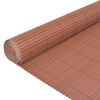 vidaXL Garden Fence Brown 150 x 500 cm PVC