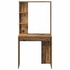 vidaXL Desk with Shelf Old Wood 78.5 x 37 x 154.5 cm Engineered Wood