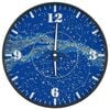vidaXL Wall Clock with Luminous Scales and Pointers Blue &Oslash;30 cm