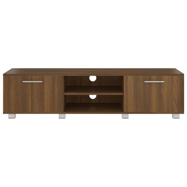vidaXL TV Cabinet Brown Oak 140x40x35 cm Engineered Wood
