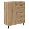 vidaXL Highboard with Drawer 2 pcs Artisan Oak Engineered Wood
