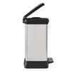 Curver Duo Pedal Bin Deco 10L+18L Silver