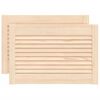 vidaXL Cabinet Doors Louvred Design 2 pcs 39.5x59.4 cm Solid Wood Pine