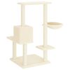 vidaXL Cat Tree with Sisal Scratching Posts Cream 95 cm