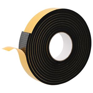 vidaXL Self-adhesive Foam Tape 10 pcs Black 40mm x 5m CR Foam