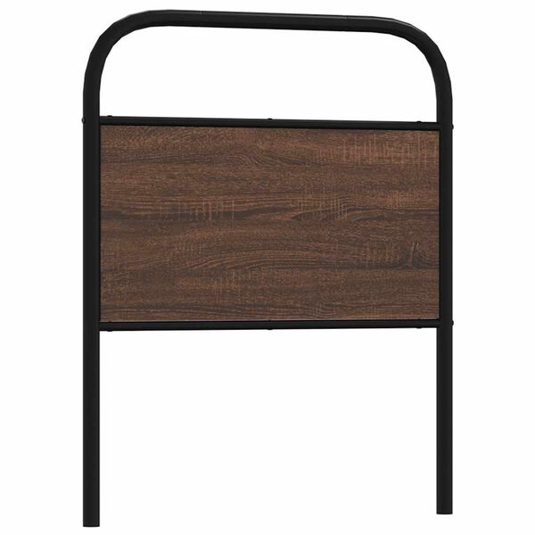 vidaXL Replace Headboard Brown Oak 75 cm Steel and Engineered Wood
