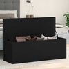 vidaXL Storage Box Black 102x35x35 cm Engineered Wood