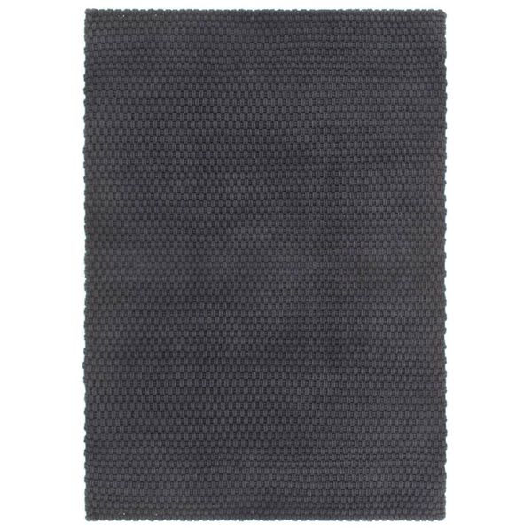 vidaXL Rug Rectangular Anthracite 80x160 cm Cotton