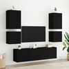 vidaXL TV Wall Cabinets 2 pcs Black 40.5x30x40 cm Engineered Wood